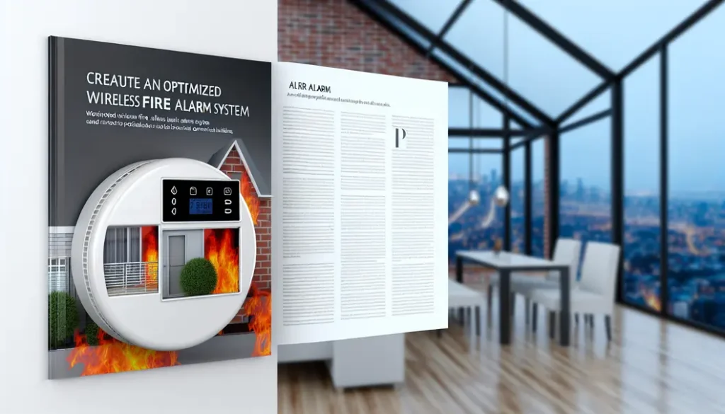 Setup of a wireless fire alarm system in both a home and commercial setting.