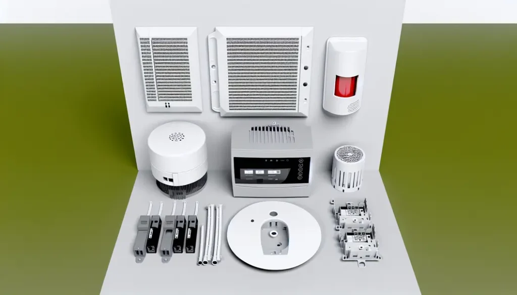 Hệ thống báo cháy không dây đang hoạt động trong một ngôi nhà hiện đại.