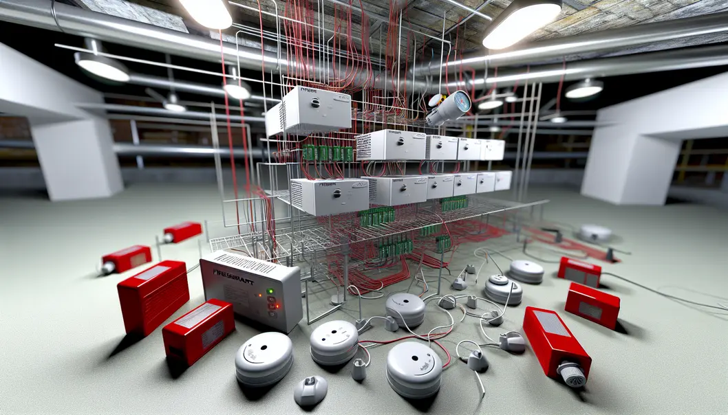 Màn hình hiển thị dữ liệu từ hệ thống báo cháy không dây của FireSmart với AI và IoT.